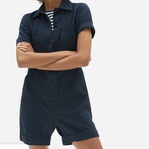 Everlane The Cotton Weave Romper Size 6